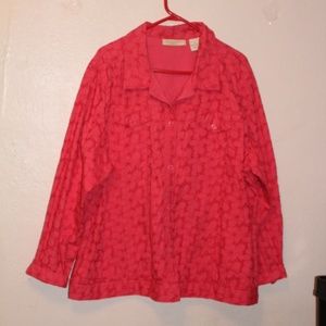 B1G1 Free -Appleseed's Button Down Jacket - Size 2X NWOT